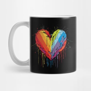 LGBT Heart, pride month, minimalistic, queer Mug